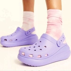 Crocs Kids Violet Classic Crush Clogs